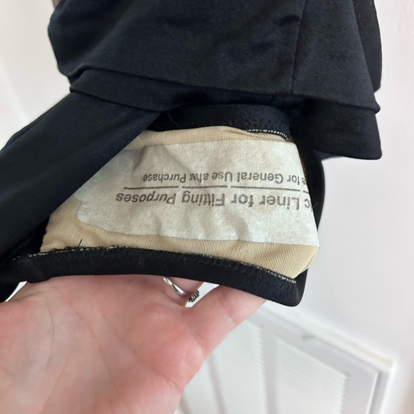 1980s Anne Klein Deep V Plunge Belted Bodysuit Swimsuit Resort Cabana 90s VTG - Picture 7 of 8